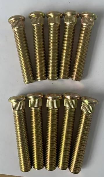 10pcs Extended Wheel Studs Bolt 1007708 M12x1.5 2.5 in. Length Replacement for Chevrolet Camaro Corvette, Ford Fusion Escape Foucs Fiesta