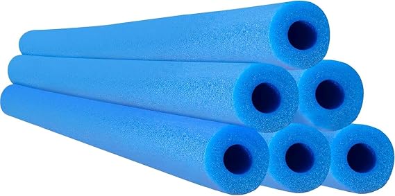 Chochkees Pool Noodles 52" x 2.5" Inch Swimming Hollow Core Foam Tube, Floating Thick Noodles for Floating, Pool Accessories