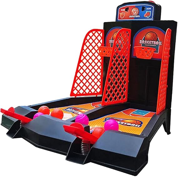 TOYANDONA Mini Tabletop Basketball Game, 1-2 Player Finger Shooting Toy
