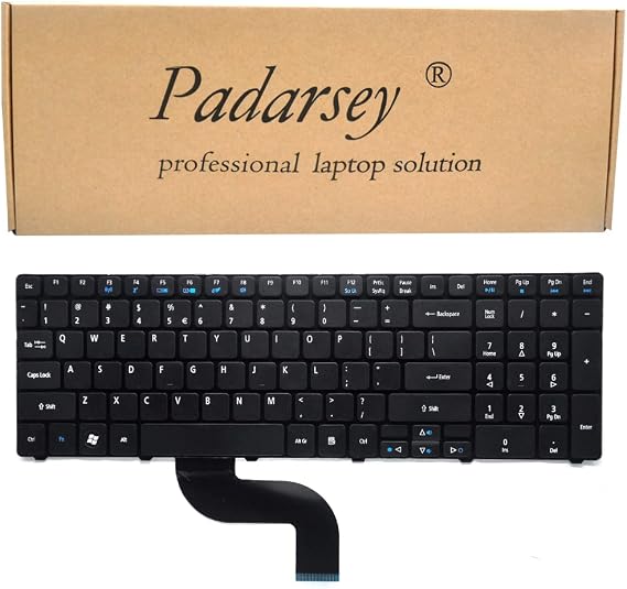 Laptop Replacement Keyboard Compatible for Acer Aspire 5250 5251 5253 5336 5551 5552 5560 5733 5733z 5736Z 5738Z 5740 5741 5742 5750 5750G 5810 7741 7551 Series US Layout