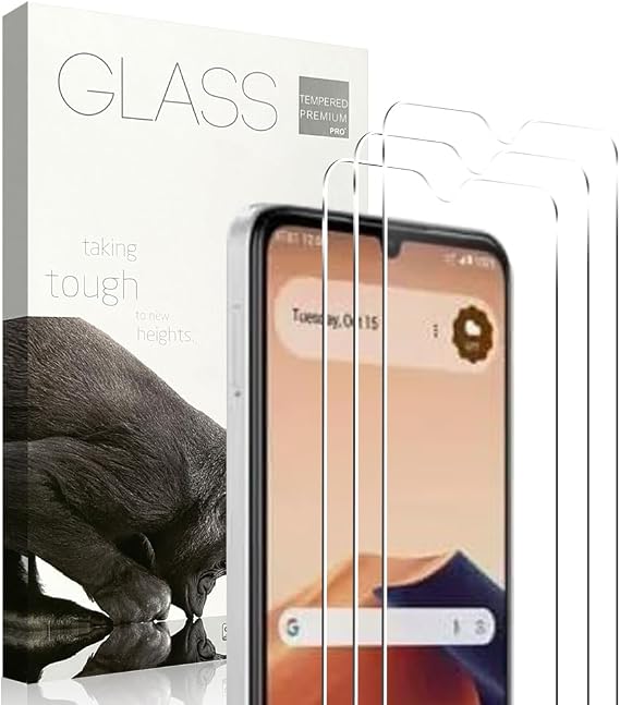 [3 Pack] Tempered Glass Compatible With Cricket Outlast 5G 2024 and AT&T Motivate Pro 5G Screen protector With 9H Anti Scratch Transparent HD Clear Bubble Free Protective Film