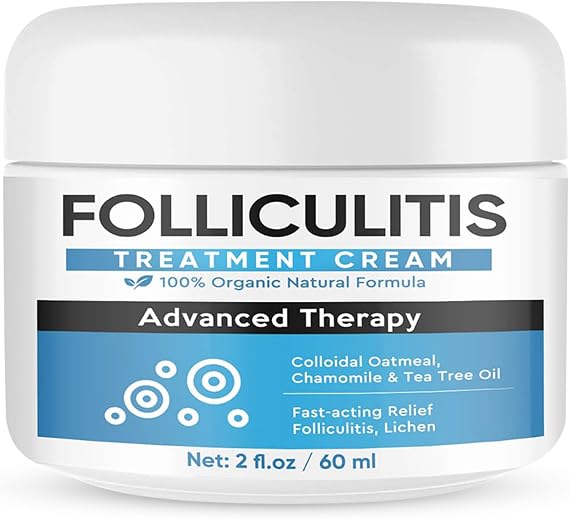 Folliculitis Treatment Cream, Effective Folliculitis Cream for Body, Face, Scalp, Professional Treatment for Folliculitis Scalp, Severe Folliculitis Treatment Body, Safe, Fast-Acting & Gentle