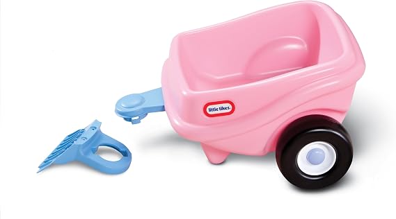 little tikes Princess Cozy Coupe Trailer - Toy Trailer for Children, Encourages Creative Play, Suitable for Ages 3 to 10 Years, Pink