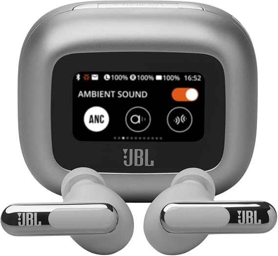 JBL Live Beam 3, Kablosuz Kulakiçi Kulaklık, Silver