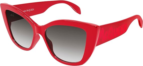 Sunglasses Alexander McQueen AM 0347 S- 002 Red/Grey