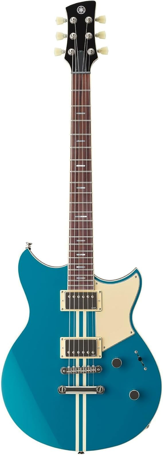 Yamaha 6 String Solid Body Electric Guitar, Right, Swift Blue RSS20 SWB