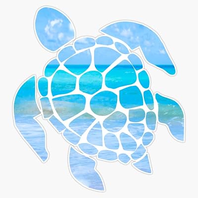 Sea Turtle Vinyl Waterproof Sticker Decal Car Laptop Wall Window Bumper Sticker 5