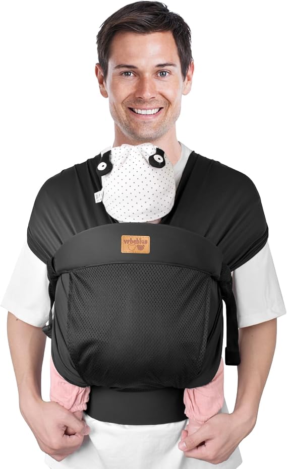 Baby Newborn Sling Ergonomic Baby Carrier for Newborns from Birth, Lightweight and Comfortable, Easy to Carry, Suitable for Mothers and Dads, Babies from 3-12 kg
