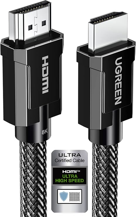UGREEN 8K HDMI 2.1 Cable Certified 48Gbps 240Hz Ultra High Speed Cord 6.6FT