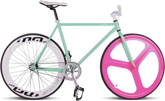 Fixed Gear Bike Flip-Flop Hub Free & Fixed Gear Front and Rear Brakes/Pedal Straps Single Gear/Shimano Internal 3-Speed Rear Derailleur Ultra-Lightweight Front and Rear Disc Brakes Drop
