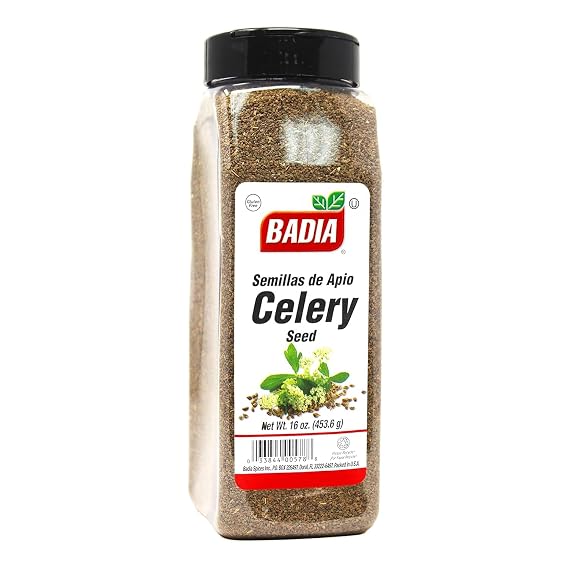 Badia Celery Seed Whole 16 oz Aromatic & Bold Flavor for Pickling, Cooking, and Seasoning