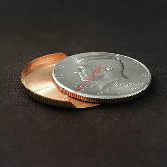 1 pcs Slippery Expanded Shell (Half Dollar) Magic Tricks, Party Tricks, Amazing Tricks, Magic Kit,Stage Magic