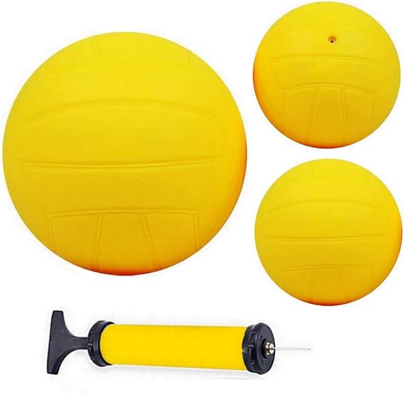 Sports Game Balls Replacement Including 6" Training Ball and 3.6" Competition Balls with Pump