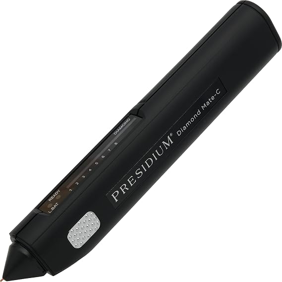 Presidium Diamond Mate C (PDMT-C) Diamond Tester | Professional Portable Diamond Authenticity Testing Tool | Diamond and Jewelry Thermal Conductivity Tester with Rechargeable Battery and AC Adapter