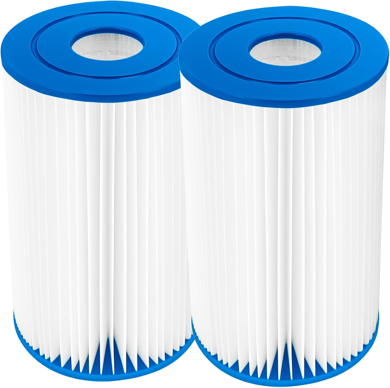 Type B 交換用プールフィルターカートリッジ in-tex 29005E スイミングプールフィルター 2500 GPH フィルターポンプ 地上プール2パック