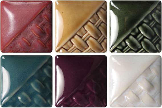 Mayco Stoneware Glazes 6-Pint Kit #6 (SWUAK6), 6 Assorted Colors