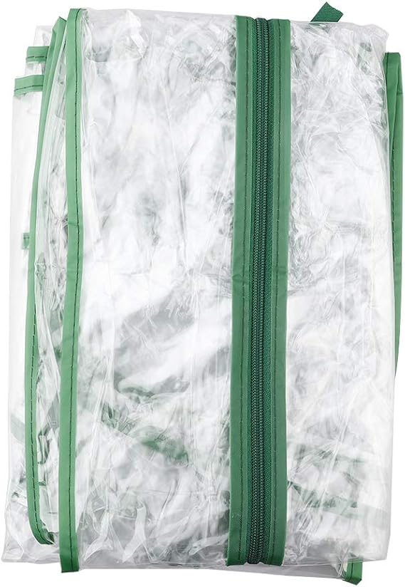 Firlar 2 Tier Greenhouse Replacement Cover, Transparent Waterproof PVC Greenhouse Tent Replacement Plant Cover with Zipper, Portable Greenhouse Cover for Plants Cold Frost Protection Wind Rain Proof
