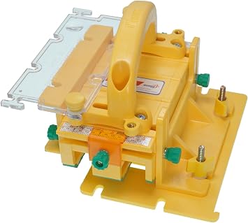 MICROJIG GRR-RIPPER MAX Ultimate Precision Pushblock for Maximum Safety | Complete System with SafeRip Kit & Accessories | 1/8" Thin Cuts, For Table Saw Safety, GR-300MAX, Yellow