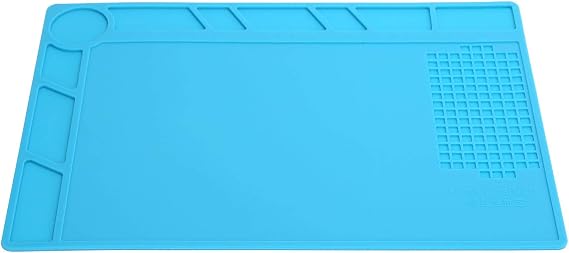 Watch Repair Mat, CorrosionResistant Soft Watch Repair Pad, 12.2 * 8.9in AntiStatic NonSlip Professional Rubber for Watchmakers Organizing