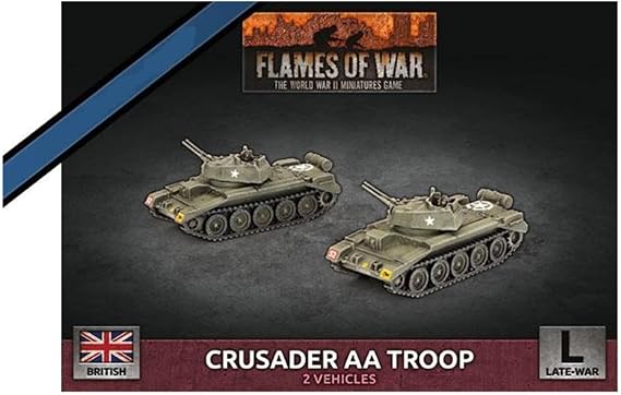 Flames of War British Crusader AA Troop BBX59 Late War Battlefront 2 Vehicles