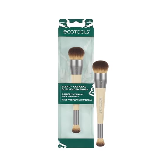EcoTools Blend + Conceal Dual-Ended Makeup Brush, Concealer Brush
