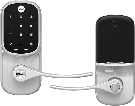 Yale Assure Lever Touchscreen Smart Lock with Wi-Fi, Satin Nickel