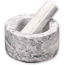Kesper Mortar, material: marble, dimensions: diameter 13 cm, height: 8 cm, colour: white polished, 71505