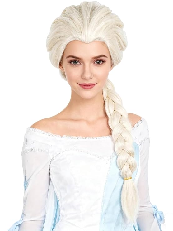 Platinum Wig Blonde Braid Wigs Long Blond Braided Wigs for Women Daily Halloween Party Cosplay Wig