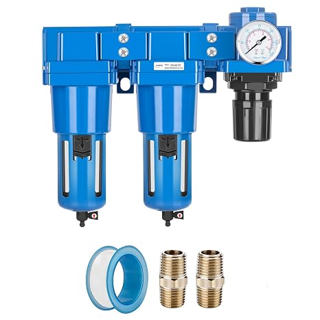 NANPU 1" NPT Air Drying System - Manual Drain, Poly Bowl - DFR-10M