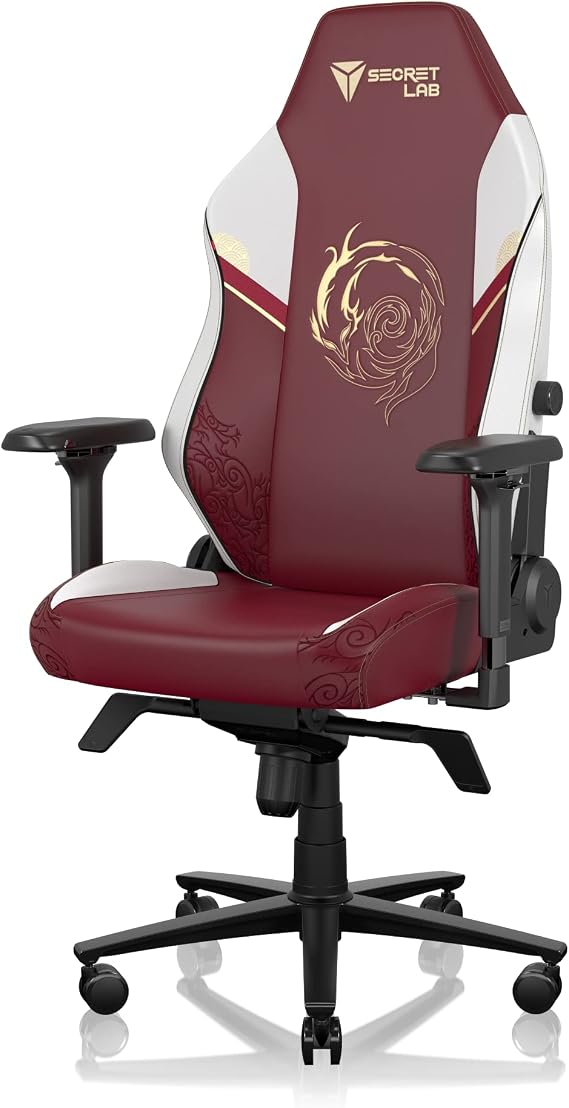Secretlab TITAN Evo League of Legends Ahri Gaming Chair Size R, PU Leather, Secret Lab, Desk Chair, Ergonomics, PC Chair, Lumbar Support, 4D Armrest, Adjustable Lumbar Support, Computer Chair, Sitting Comfort, Telework, Home Use, 165° Reclining, Official, Premium