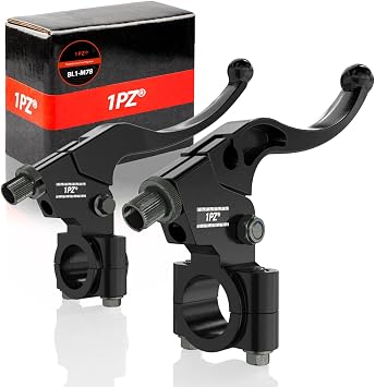 1PZ BL1-M78 Left Right 7/8" 22mm Clutch Brake Handle Levers Perch Replacement for Honda CRF50 CRF70 CRF80 CRF100 CRF150 XR50 XR80 XR100 ATC 200m Pit Dirt Bike Motocross Motorcycle Baja Mini Bike MB200