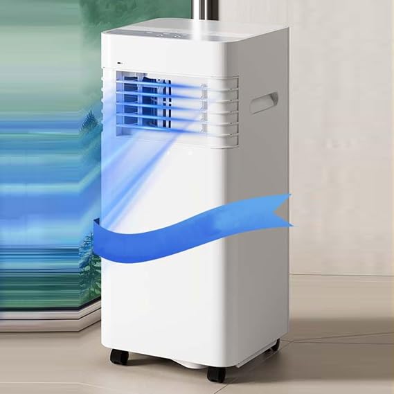Portable Air Conditioner with Cooling, Dehumidifier & Fan, 120° Oscillation Remote, Window Kit for Home Office Bedroom, 10000 BTU