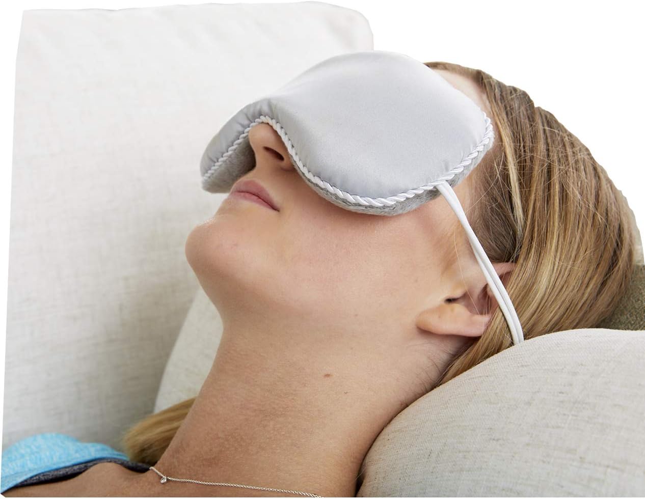Bed Buddy Carex Lavender Aromatherapy Eye Mask for Headache Relief - Lavender Eye Pillow for Relaxing or Puffy Eyes - Eye Mask for Sleeping Women or Men, Pregnancy