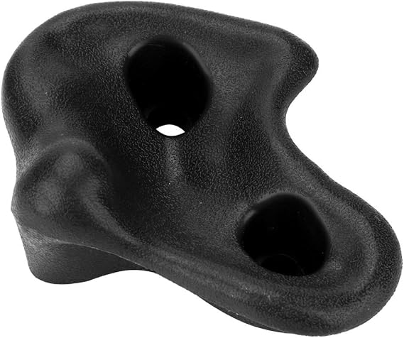 Climbing Stone 10PCS Plastic Textured Rock Climbing Holds Rocks Wall Stones for Climbing Frames, Tree Houses and Kids Climbing Walls(Black)