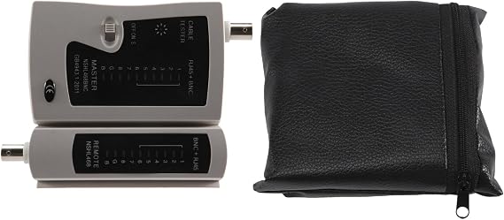 Network Cable Ethernet Tester, LAN RJ45 BNC Test Tool Coaxial Signal Lan Tester