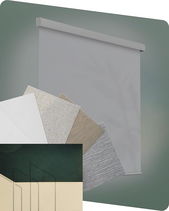 Yoolax Motorized Blinds with Remote, Multicolor Fabric Samples | Fabric Swatches for Motorized Blinds, Preview Materials and Colors before Customizing Automatic Roller Shades