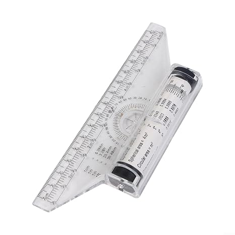 Parallel Roller Ruler 15cm/30cm Transparent Plastic Drafting Tool with Sliding Mechanism for Architects Engineers Artists Drawing Design Angle Measurement(15cm)