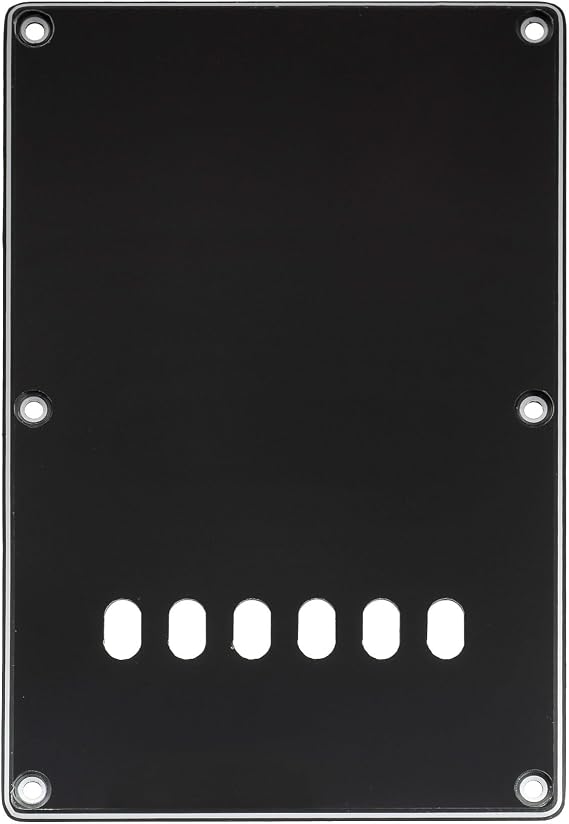 Musiclily Pro 6-Hole ST Backplate for Tagima TG-530 Strat Guitar 3Ply Black