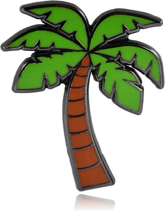 Palm Tree Hard Enamel Pin