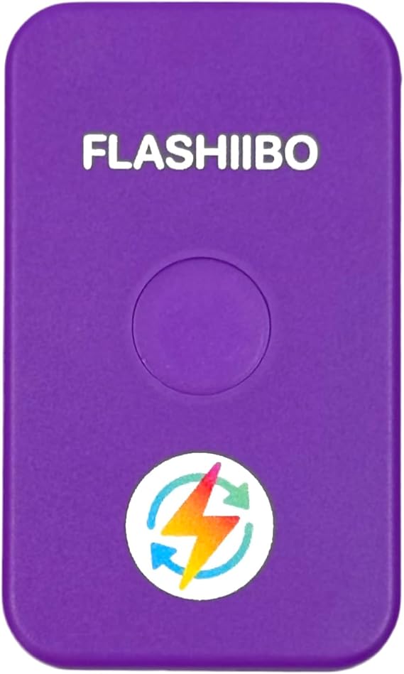 Flashiibo Recharge Purple v2, NFC Tag Emulator, 5 Save Lots, Unlimited Rewrite, UID Regen