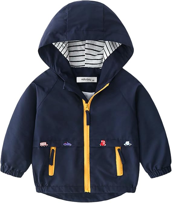 Volunboy Toddler Boys Spring Windbreaker Lightweight Jacket