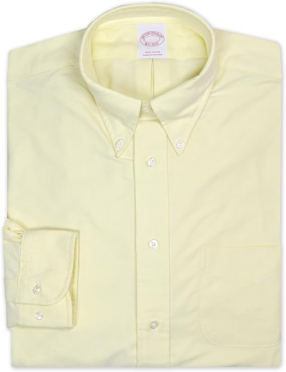 Brooks Brothers Mens Original Fit Oxford Cotton Casual Button Down Pocket Shirt,, 202179 Blue