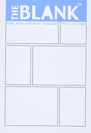 The Blank Comic Book Panelbook - Staggered, 7"x10", 127 Pages