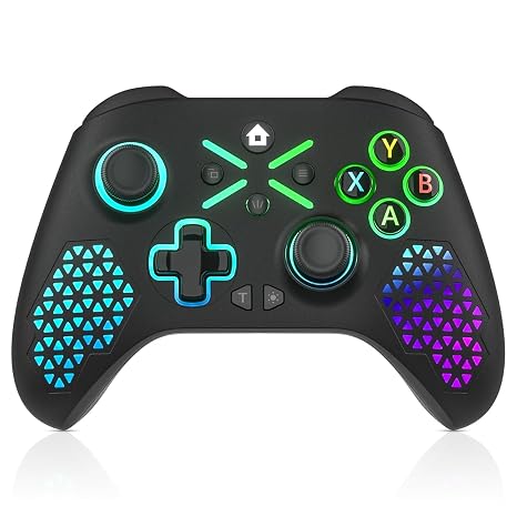 Gamrombo Wireless Controller for Xbox One, Xbox Series X/S, Xbox One X/S, PC, LED Gaming Controller with TURBO,Macro Function,3.5mm Audio Jack