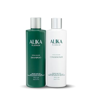 ALIKA Hair Growth Shampoo And Conditioner Set For Women, Men, Scalp Treatment for Hair Growth, Suitable For Dry, Oily, Normal Scalp, 300 ml each bottle