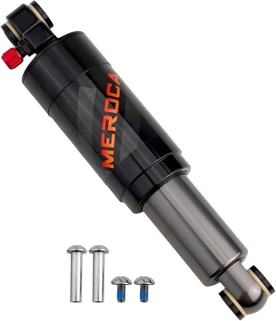 Eawfgtuw Bicycle Air Shock Absorber Bike Suspension System Aluminum Alloy Rear Shock, Bike Suspension System, Off Road Bicycle Shock for Mountain Folding Bikes(190mm)