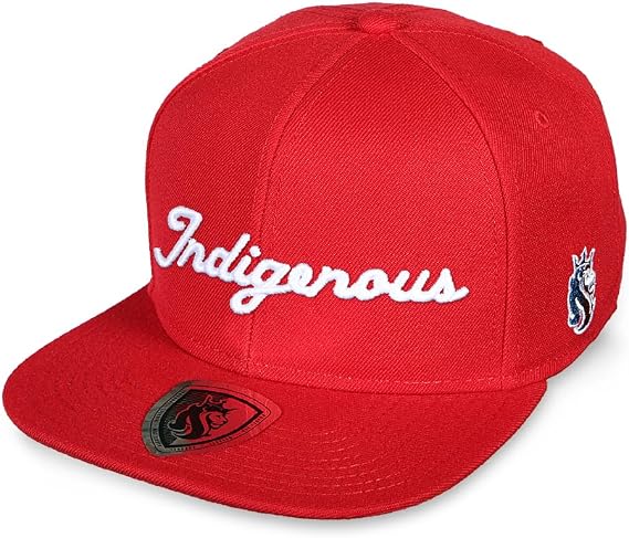 Indigenous in Script 3D Embroidery on a Premium Quality Snapback hat
