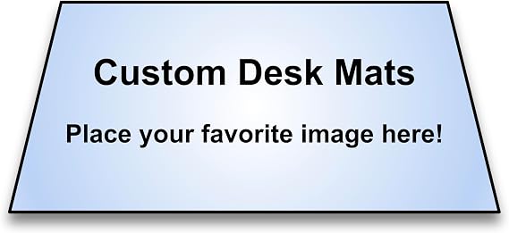 Custom Desk Mat (14x24 Inches) - Your Photo or Image - Non Slip Rubber Bottom, Stitched Edges, Color Printing. Perfect as an Anime Mouse Pad XXL, or Deskmat