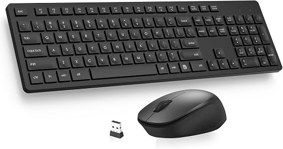LeadsaiL Wireless Keyboard and Mouse Combo for Office, Home and School