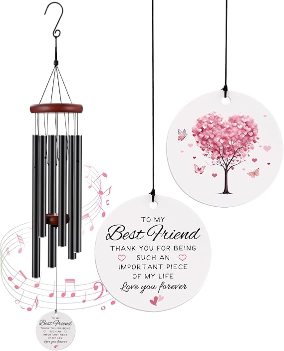 BeauGift Best Friend Birthday Gifts for Women Wind Chimes